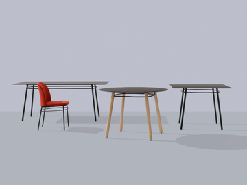 AGAMI 1170 - Round steel table by Et al. - view 3